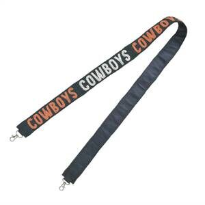 NEW CAPRI DESIGNS women's oklahoma state university beaded purse strap in black